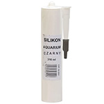 Клей-силикон для аквариума Aquarium silikon 310 мл под пистолет, (черный)